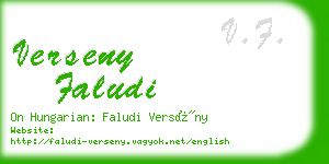 verseny faludi business card